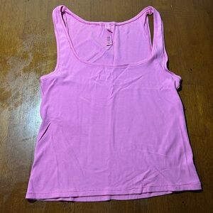 Skims Cotton Ribbed Tank Top